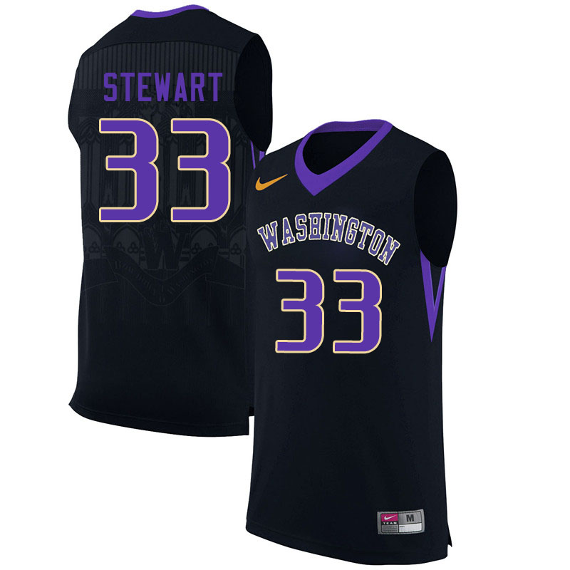 Men #33 Isaiah Stewart Washington Huskies College Basketball Jerseys Sale-Black
